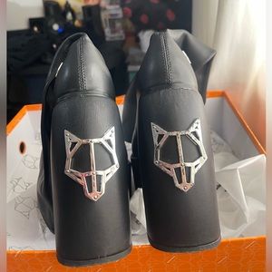 Naked Wolfe Spice Black Stretch Boots Size 7